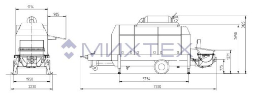Стационарный дизельный бетононасос Putzmeister BSA 14000 HP D