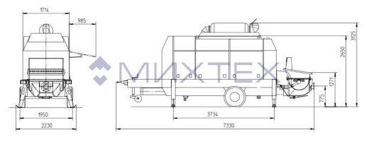 Стационарный бетононасос Putzmeister BSA 14000