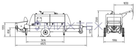 Стационарный бетононасос Putzmeister BSA 2109