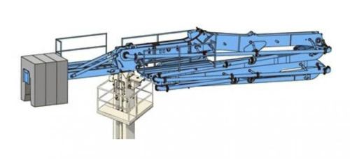 Стационарная гидравлическая бетонораспределительная стрела Putzmeister МХ-32 Т