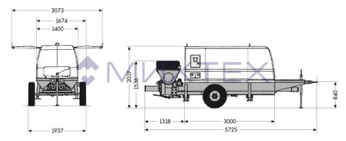 Стационарный бетононасос Schwing SP 1800 