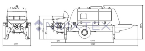 Стационарный дизельный бетононасос Putzmeister BSA 1409 D